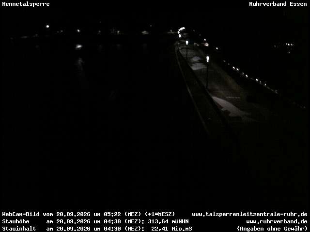 Archiv Foto Webcam Hennetalsperre am Hennesee