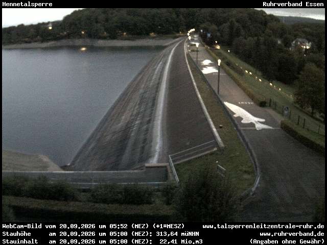 Archiv Foto Webcam Hennetalsperre am Hennesee
