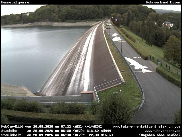Archiv Foto Webcam Hennetalsperre am Hennesee