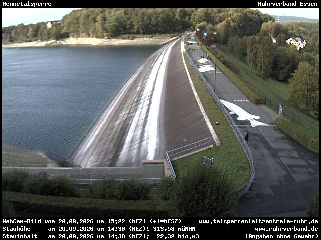 Archiv Foto Webcam Hennetalsperre am Hennesee