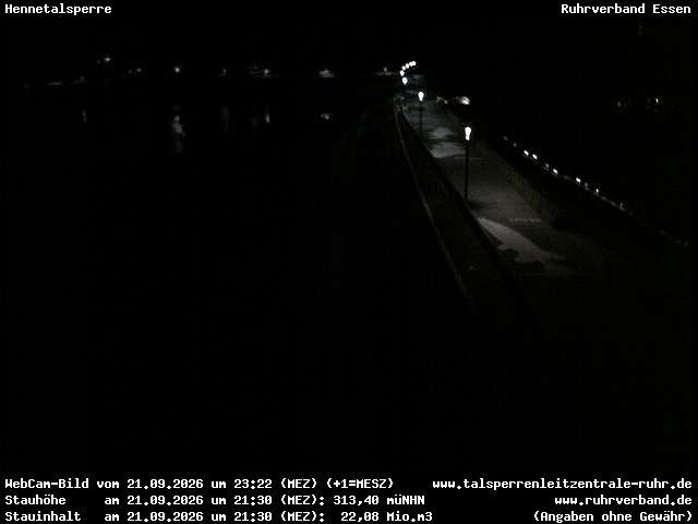 Archiv Foto Webcam Hennetalsperre am Hennesee