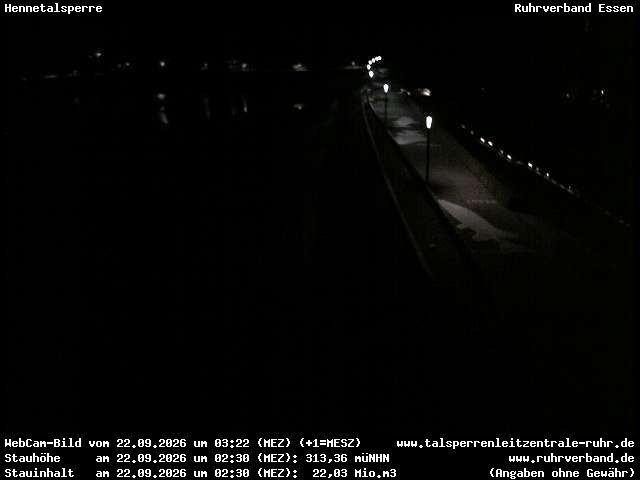 Archiv Foto Webcam Hennetalsperre am Hennesee