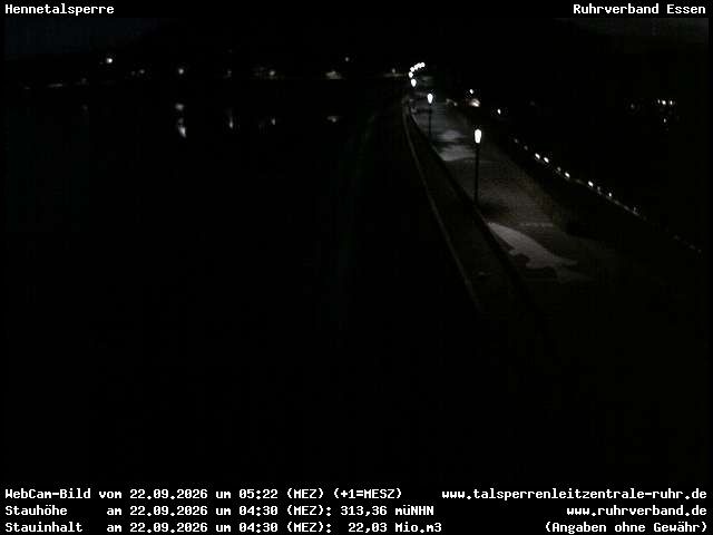 Archiv Foto Webcam Hennetalsperre am Hennesee