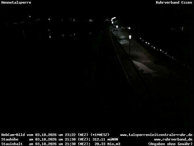 Archiv Foto Webcam Hennetalsperre am Hennesee