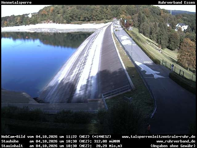 Archiv Foto Webcam Hennetalsperre am Hennesee