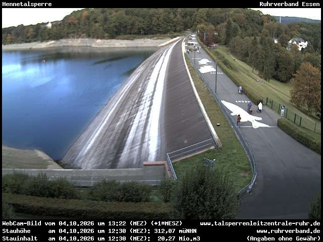 Archiv Foto Webcam Hennetalsperre am Hennesee