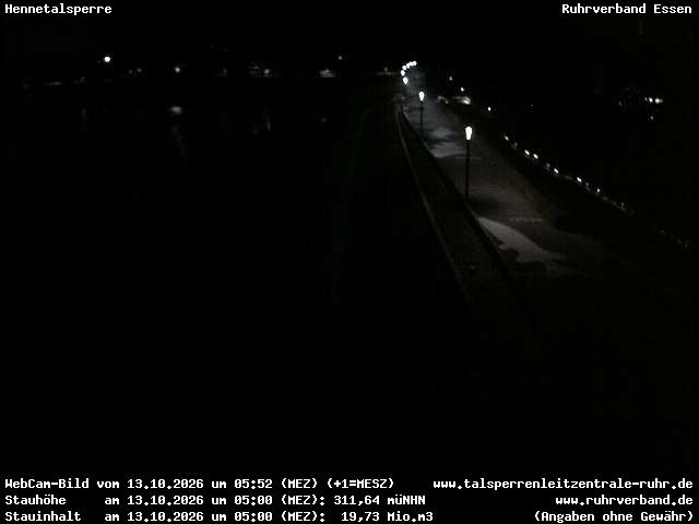 Archiv Foto Webcam Hennetalsperre am Hennesee