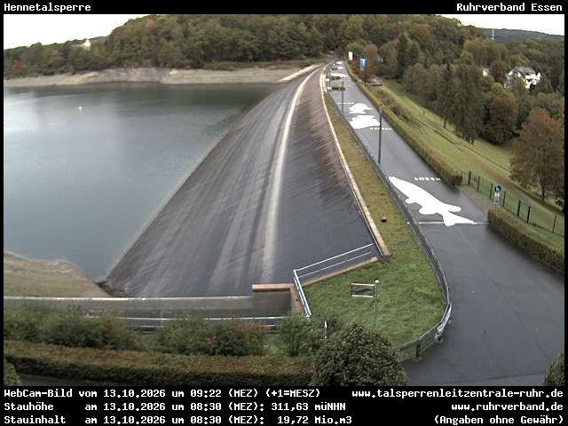Archiv Foto Webcam Hennetalsperre am Hennesee