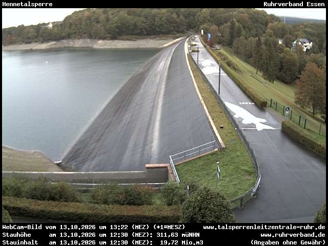 Archiv Foto Webcam Hennetalsperre am Hennesee