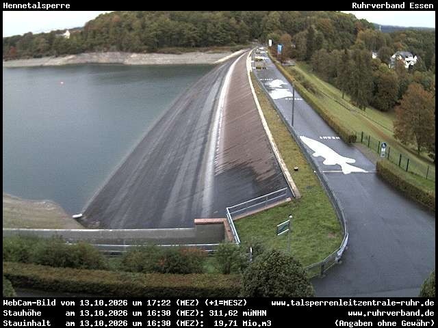Archiv Foto Webcam Hennetalsperre am Hennesee