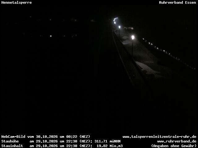 Archiv Foto Webcam Hennetalsperre am Hennesee