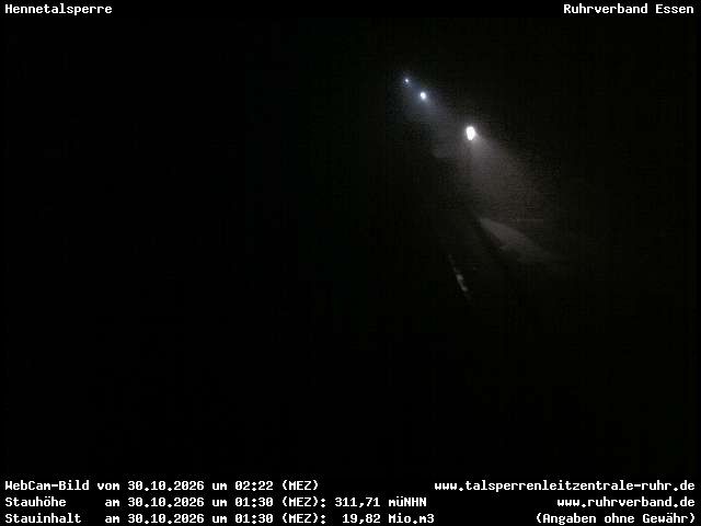 Archiv Foto Webcam Hennetalsperre am Hennesee