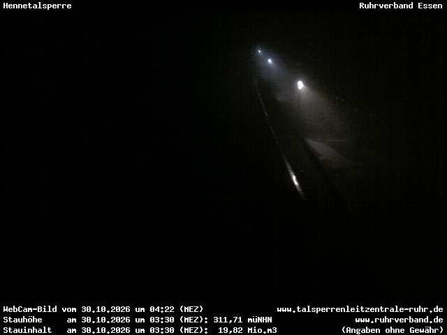 Archiv Foto Webcam Hennetalsperre am Hennesee
