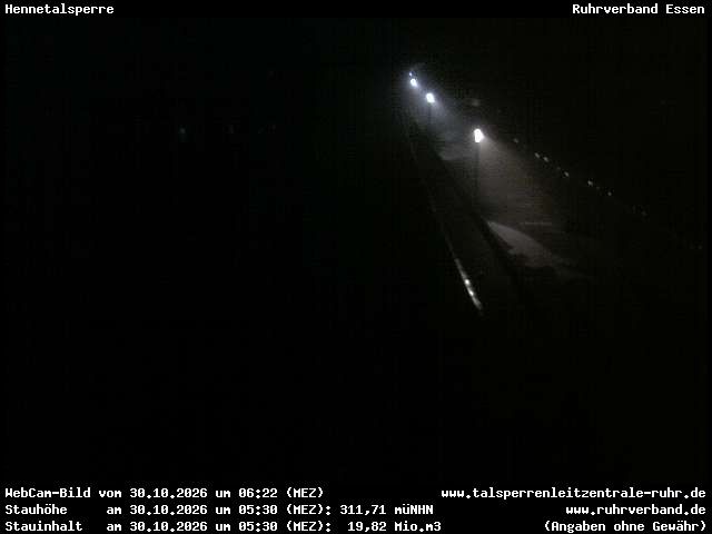 Archiv Foto Webcam Hennetalsperre am Hennesee