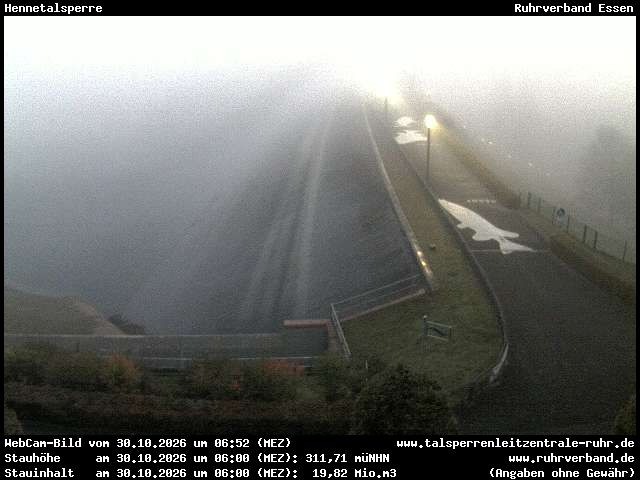 Archiv Foto Webcam Hennetalsperre am Hennesee