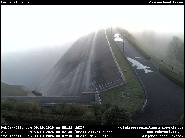 Archiv Foto Webcam Hennetalsperre am Hennesee