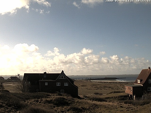 Archiv Foto Webcam Baltrumhus mit Blick auf die Nordsee