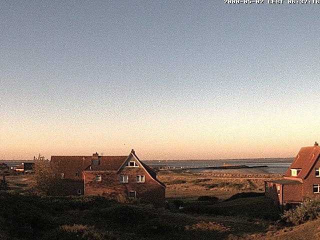 Archiv Foto Webcam Baltrumhus mit Blick auf die Nordsee