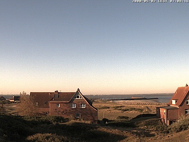 Archiv Foto Webcam Baltrumhus mit Blick auf die Nordsee