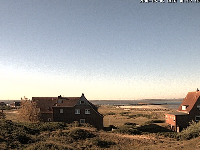 Archiv Foto Webcam Baltrumhus mit Blick auf die Nordsee