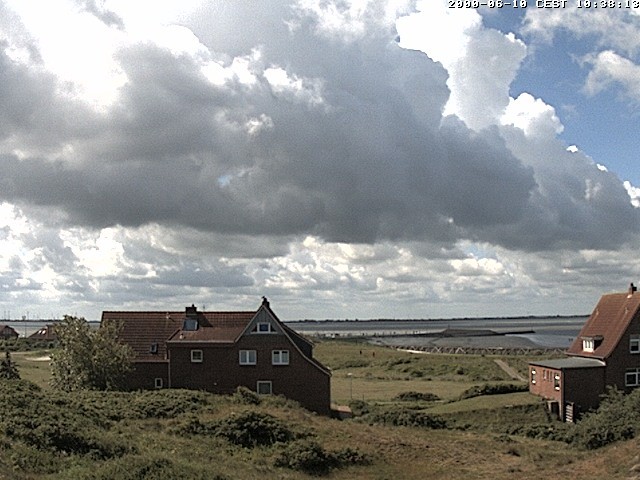 Archiv Foto Webcam Baltrumhus mit Blick auf die Nordsee