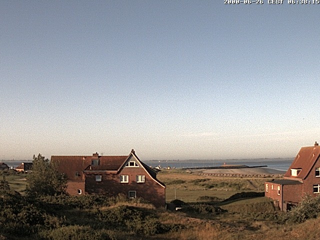 Archiv Foto Webcam Baltrumhus mit Blick auf die Nordsee