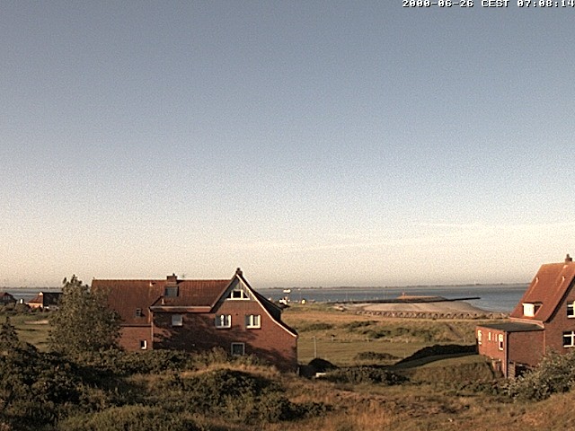 Archiv Foto Webcam Baltrumhus mit Blick auf die Nordsee