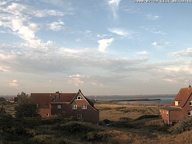 Archiv Foto Webcam Baltrumhus mit Blick auf die Nordsee