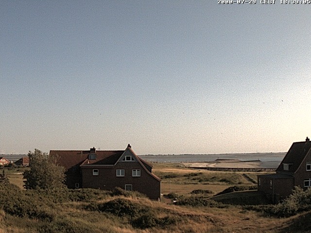 Archiv Foto Webcam Baltrumhus mit Blick auf die Nordsee