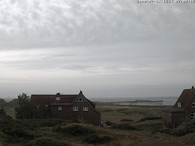 Archiv Foto Webcam Baltrumhus mit Blick auf die Nordsee