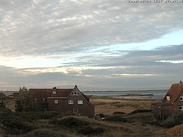 Archiv Foto Webcam Baltrumhus mit Blick auf die Nordsee