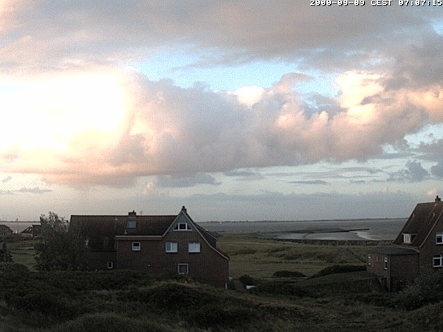 Archiv Foto Webcam Baltrumhus mit Blick auf die Nordsee