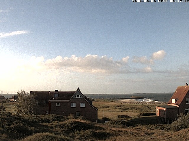 Archiv Foto Webcam Baltrumhus mit Blick auf die Nordsee