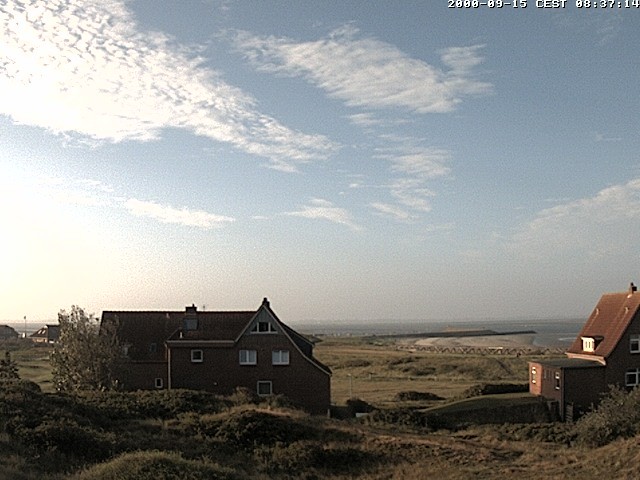 Archiv Foto Webcam Baltrumhus mit Blick auf die Nordsee