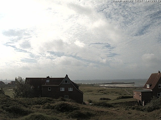 Archiv Foto Webcam Baltrumhus mit Blick auf die Nordsee