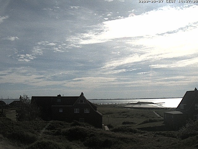 Archiv Foto Webcam Baltrumhus mit Blick auf die Nordsee