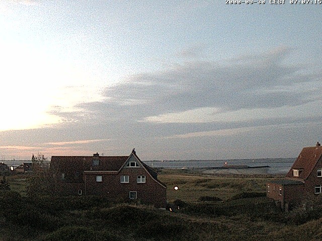 Archiv Foto Webcam Baltrumhus mit Blick auf die Nordsee