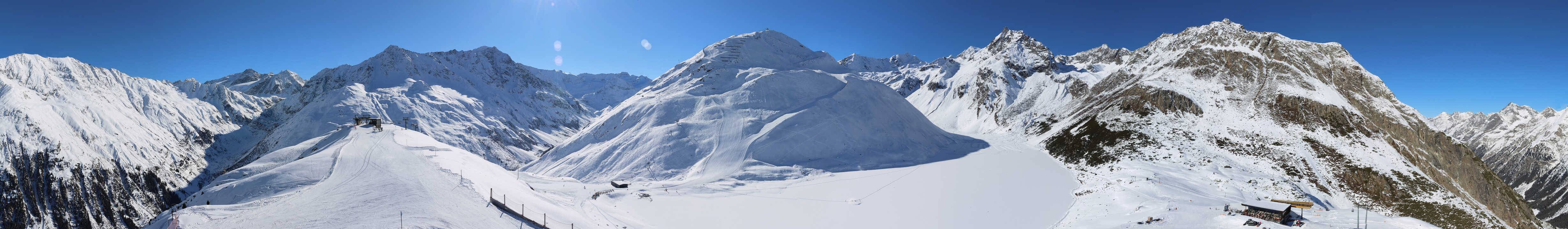 Archived image Webcam Pitztal - Rifflsee