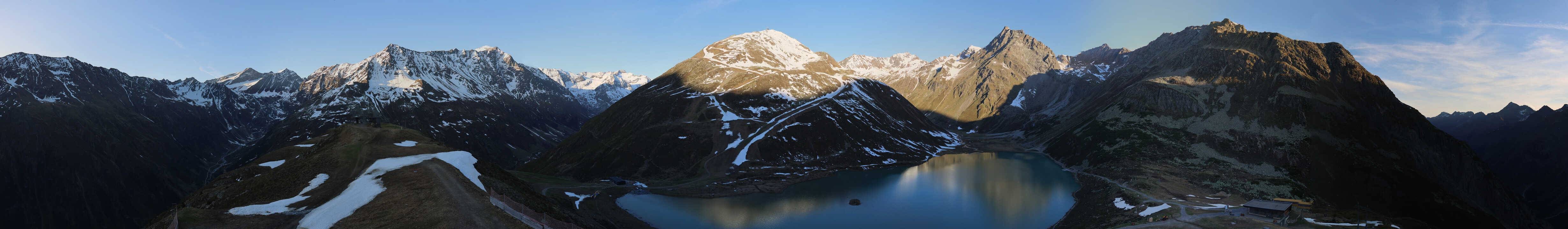 Archived image Webcam Pitztal - Rifflsee