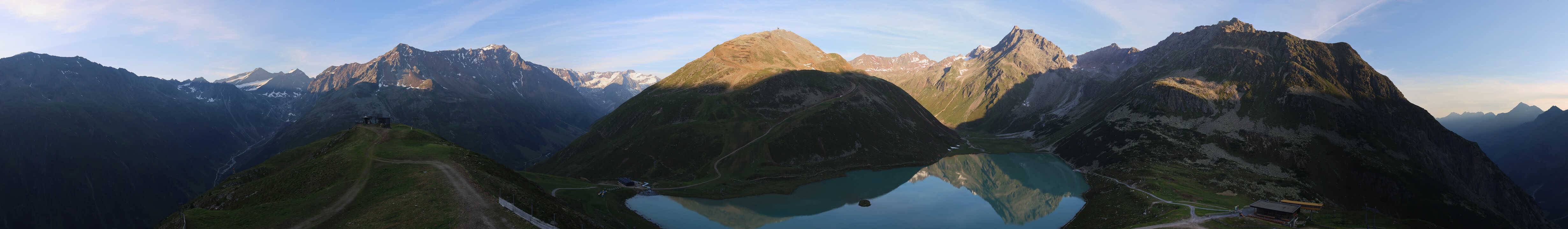 Archived image Webcam Pitztal - Rifflsee