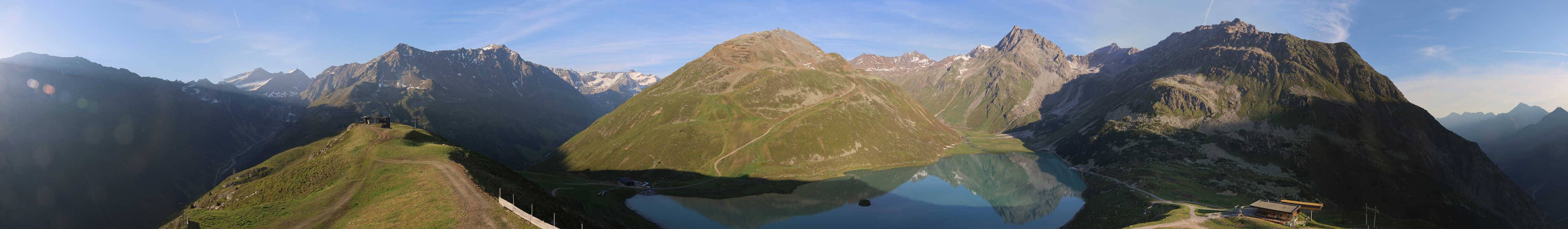 Archived image Webcam Pitztal - Rifflsee