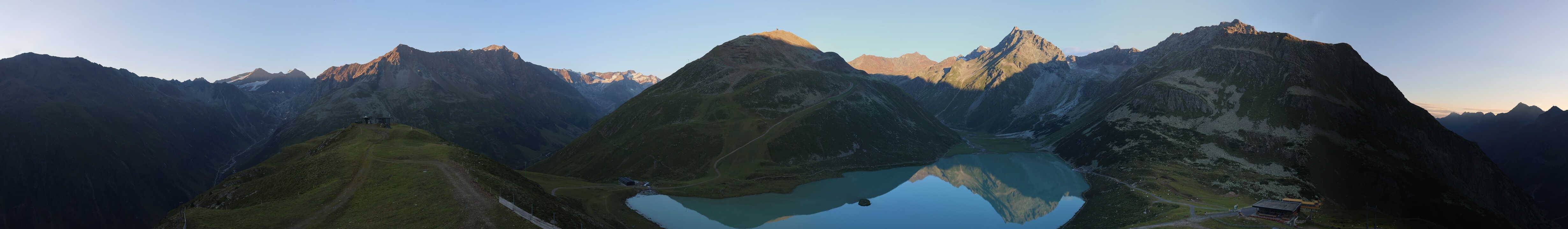 Archiv Foto Webcam Panoramablick auf den Rifflsee