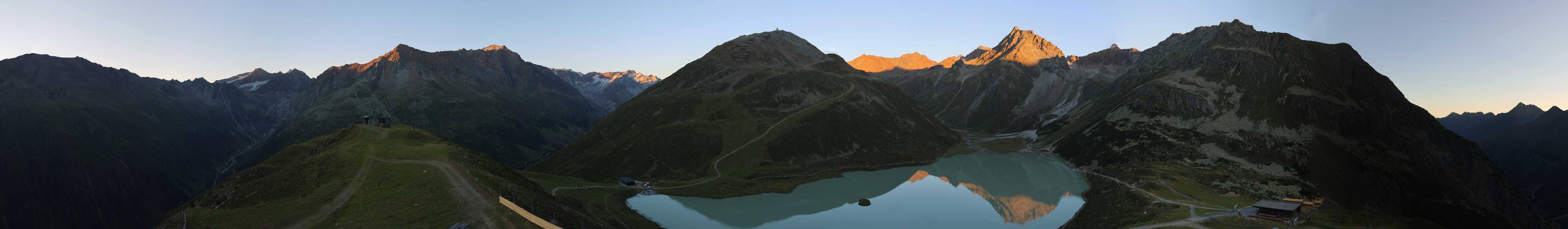 Archived image Webcam Pitztal - Rifflsee