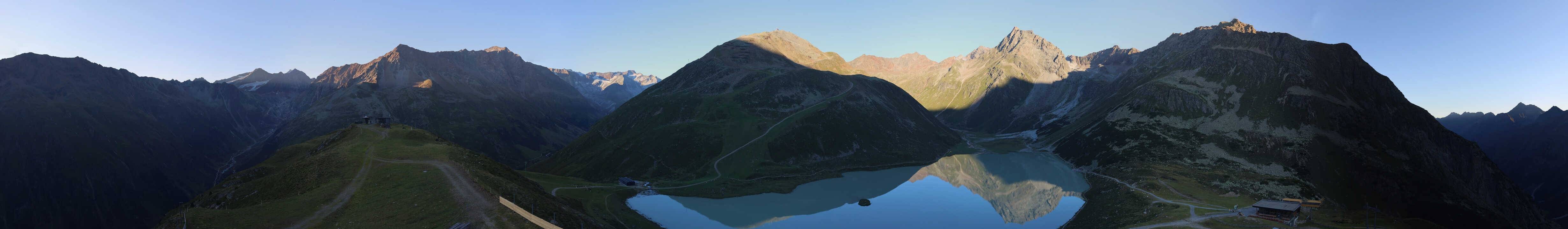 Archived image Webcam Pitztal - Rifflsee