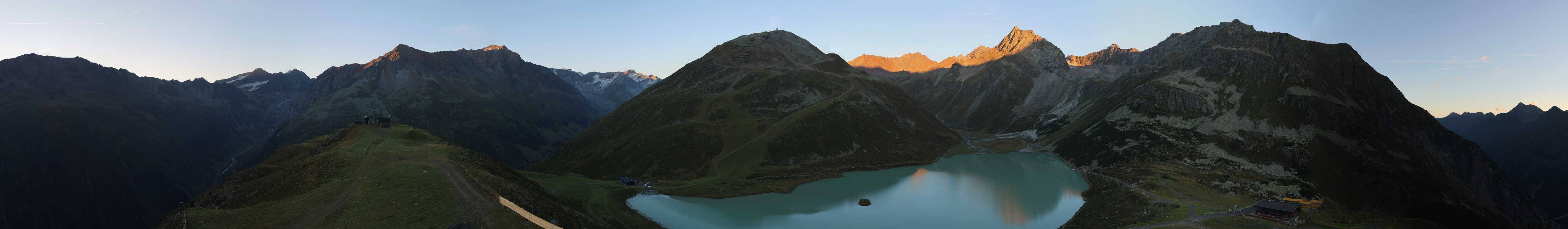 Archived image Webcam Pitztal - Rifflsee