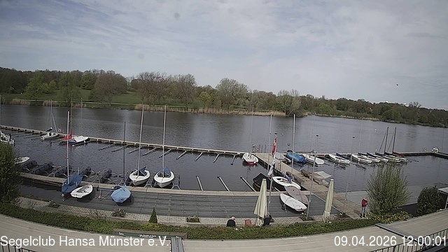 Archiv Foto Webcam Münster: Segelclub am Aasee
