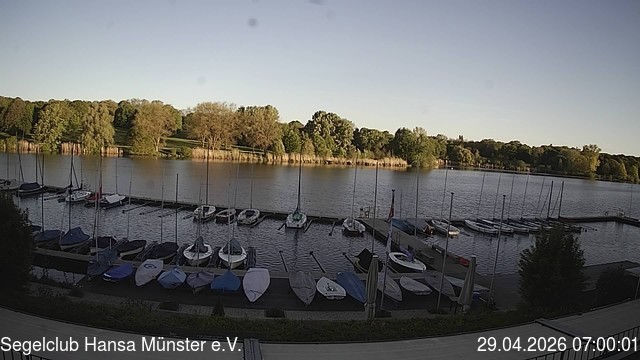 Archiv Foto Webcam Münster: Segelclub am Aasee