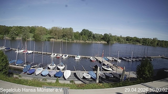 Archiv Foto Webcam Münster: Segelclub am Aasee