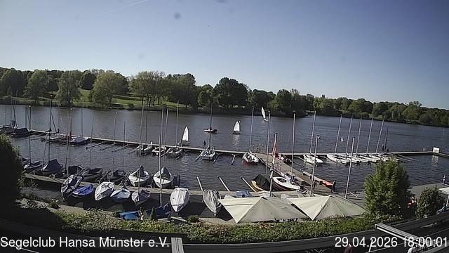 Archiv Foto Webcam Münster: Segelclub am Aasee