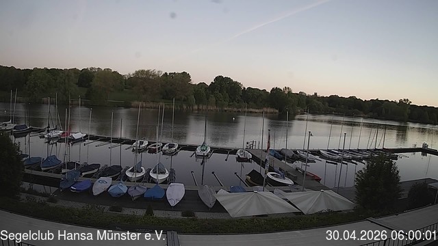 Archiv Foto Webcam Münster: Segelclub am Aasee